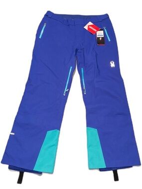 NWT Spyder Turret XL Gore-Tex Shell Ski Pants Snow Waterproof Snowboarding Blue